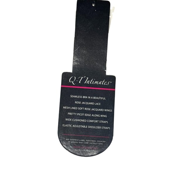 ⭐ NWT Q-T Intimates Seamless Rose Jacquard Bra • Warm Beige • Multi-Size ⭐ - Picture 6 of 7